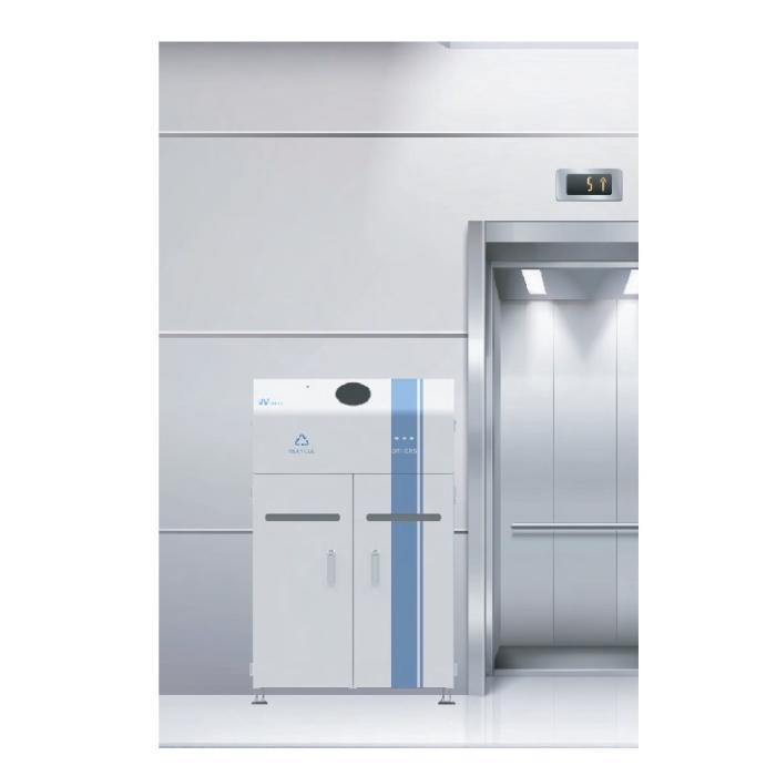 AI-powered recyclable sorting system for primary recyclable resource sorting in public spaces