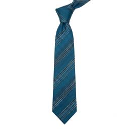 blue striped silk tie