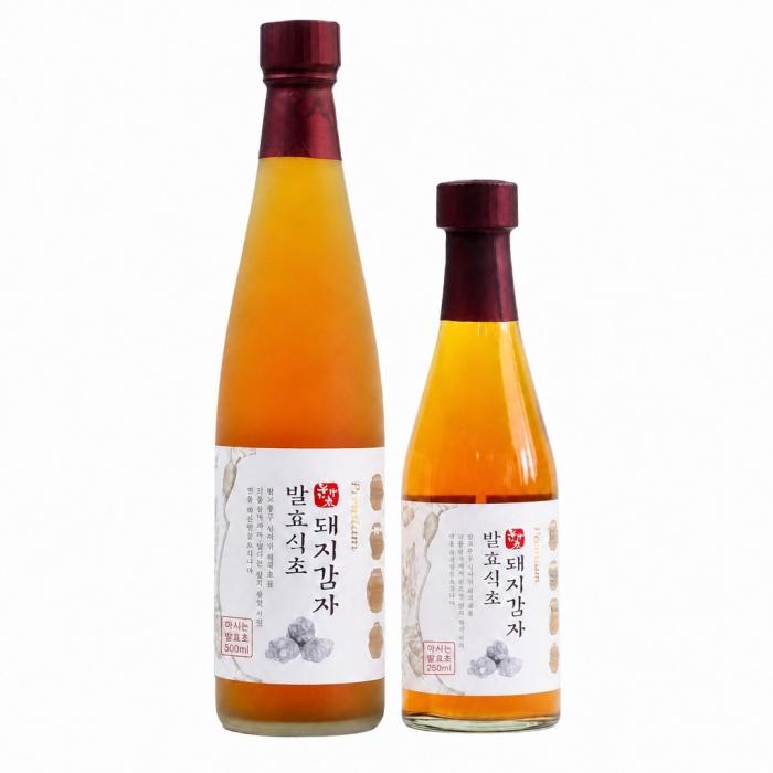 korean liquor, a bottle and a box