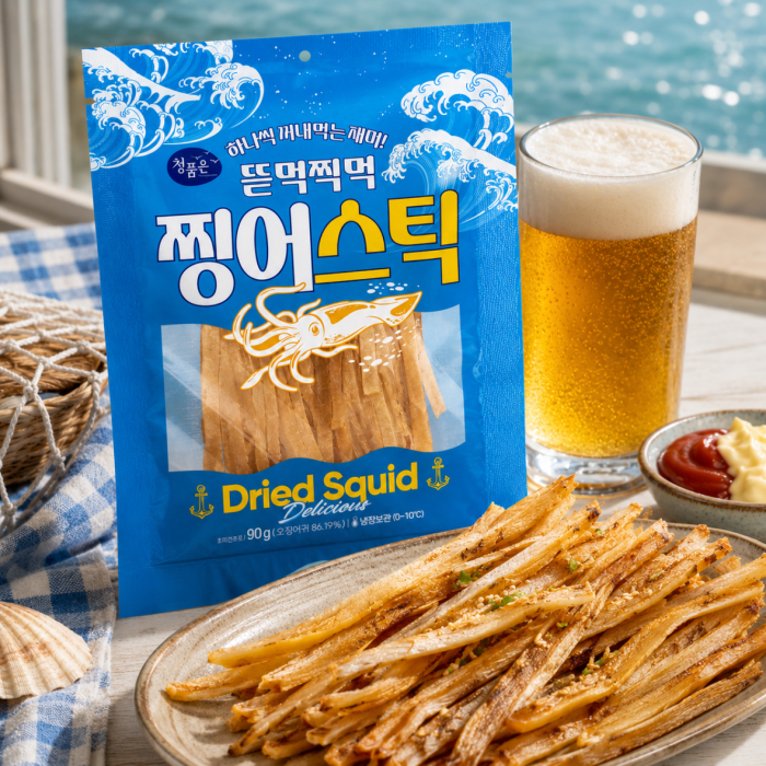 [Donghaero Seafood] Eating fun Jjing-ea Stick : Delicious Squid