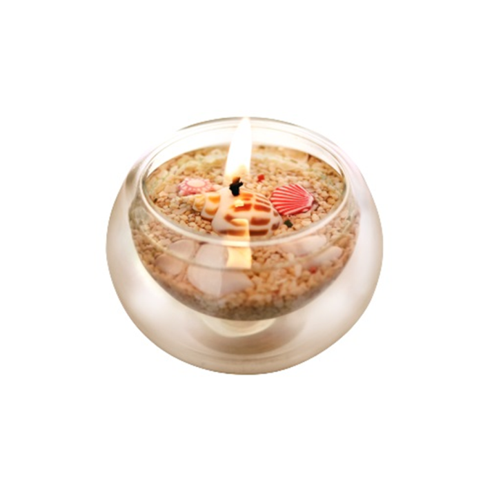 Bergamot Sand Candle Top View