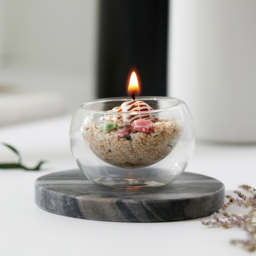 Seashell Glass Bowl Candle