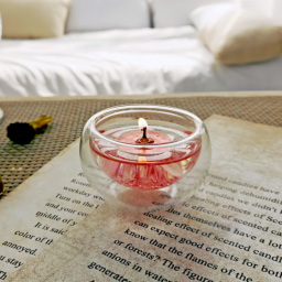 Vintage Book Candle Setup