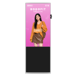 BOGOFIT Kiosk is an AI-powered virtual fitting solution that allows users to capture their image, analyze body measurements, select fashion items, and instantly experience virtual try-on results. It provides an interactive smart mirror experience for fashion stores, showrooms, exhibitions, and retail environments.