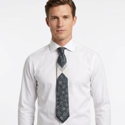 [British Museum Gift Shop Collection] Dan-chung Silk Necktie Black