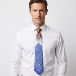 [British Museum Gift Shop Collection] Dan-chung Silk Necktie Blue