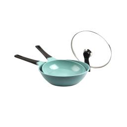 Non Stick Mint Ceramic Coating Frying Pan and Wok