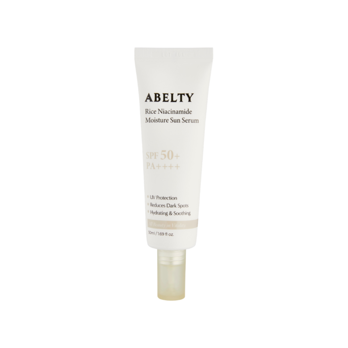 A lightweight, hydrating sun serum that combines daily UV protection with skincare benefits. Infused with rice bran water, niacinamide, hyaluronic acid, and panthenol, it helps keep the skin moisturized, smooth, and radiant with a comfortable, non-greasy finish and no visible white cast.