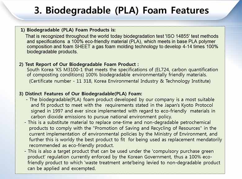 Biodegradable Foam