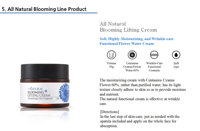 All Natural Blooming Lifting cometics 